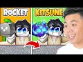 Trading Rocket Fruit To Kitsune Fruit in 1 Blox Fruits