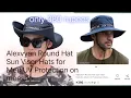 Alexvyan Round Hat Sun Visor Hats for Men UV Protection on meesho unboxing unboxkingajit7616