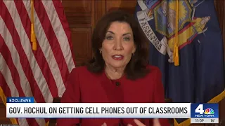 Exclusive: Gov. Hochul addresses getting cell phones out of classrooms | NBC New York