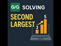 Second largest element in a array gfg160 Geeksforgeeks easy explaination