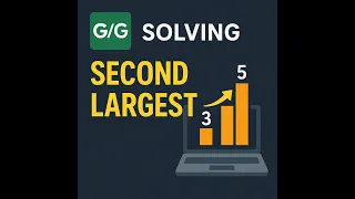 Second largest element in a array gfg160 Geeksforgeeks easy explaination