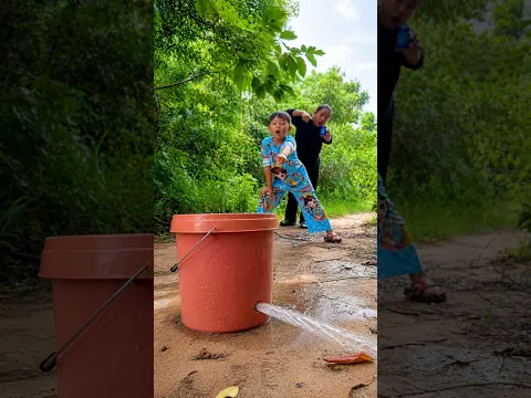 Forest Life: Save water with mom SURVIVAL Skills #mom#water #life #forest