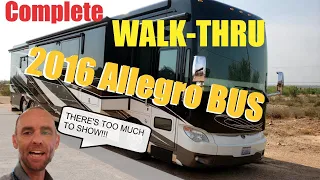 How To Operate a 2016 Tiffin Allegro Bus and Most Luxury Diesel Motorhomes