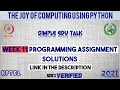 NPTEL The Joy Of Computing Using Python week 11 all 3 programming assignment answer with link code