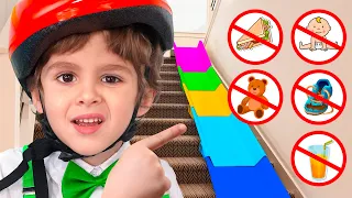 تُبيّن إيفا وأصدقاؤها قواعد وإرشادات السلامة.