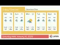 Weather in Columbus Ohio - Saturday Jan 10 2026