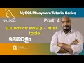 Part 4 MySQL - Alter table My SQL Malayalam Tutorial Series