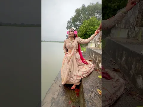 राधा रानी shoot Bts 😭 | Aarti sahu | #youtubeshorts #radhakrishna #radha #janmashtami #bts #grwm