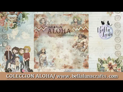 COLECCION ALOHA BELLALUNA CRAFTS SCRAPBOOKING