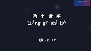 Download 🎼🎧《两个世界》 Liǎng gè shìjiè  –( 杨小壮 ) + pinyin lyrics 😘😘 MP3