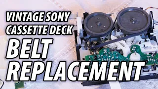 Vintage Sony Cassette Deck Belt Replacement - Model TC-WR690