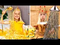 Real Princess vs Cardboard Princess Katya and Dima