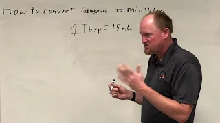 How to convert Tablespoons to milliliters