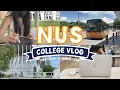 college vlog 🏫 | first week of senior year! 👩🏻🎓📕 | national university of singapore (NUS)