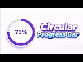 Circular Progress Bar using HTML CSS JavaScript