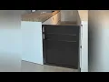Space-Saving Retro Swing Doors Pine Wood Cafe Door Installation