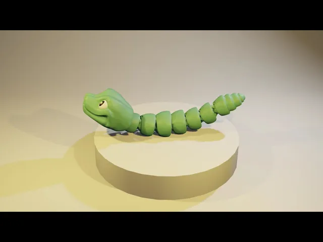 Slick - Articulated Snake Snap-Flex Fidget (Loose Joints) video thumbnail