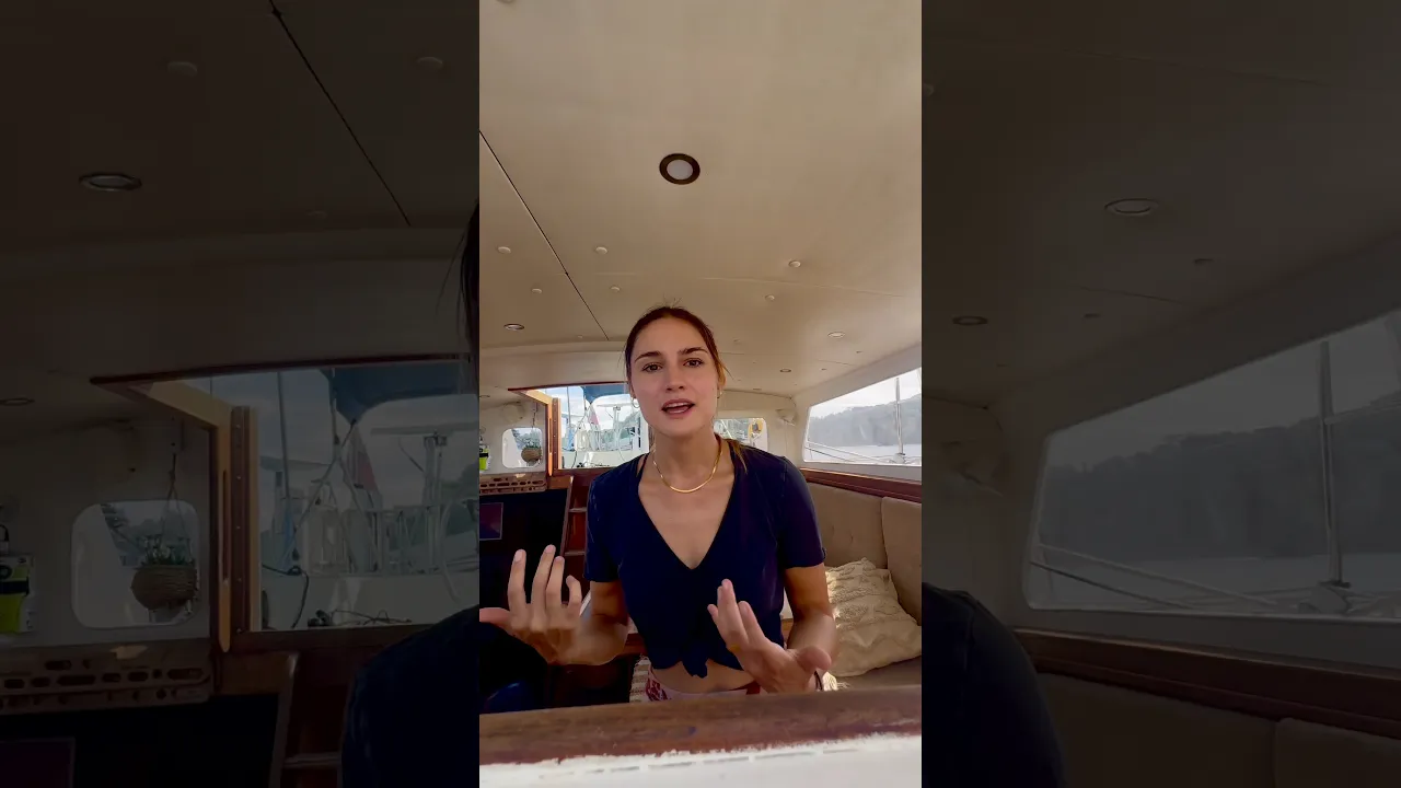 Do we get sea sick whilst living on our 40ft sailing boat? 🤢 #sailing #boatlife #shorts
