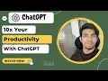 10x Your Productivity with ChatGPT For Software Developers Write code using ChatGPT