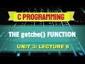 getche Function in C