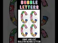 Bubble Letters the Alphabet Bubble Letters Alphabet Printable Bulletin Board Letters Numbers