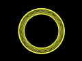 Circular Billiard Table animation 1 using fortran90 and gnuplot