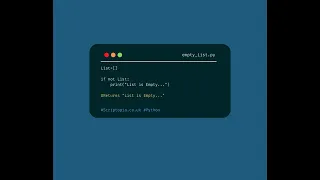 Python lists - Check if a list is empty