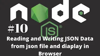Node JS tutorial for beginners Working with json data in nodejs in hindi