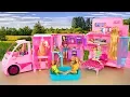 Barbie Sisters Deluxe Camper Unboxing Setup Boneka Barbie Kemping Boneca Barbie Campista