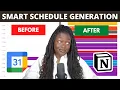 building a smart scheduler in python notion to google calendar smart automation