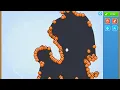 Bad Apple in BTD6 Map Editor areas