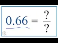 0 66 as a Fraction simplified form