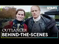 Outlander BTS Sam Heughan Charles Vandervaart on That Shocking Reveal Season 7 Part 2