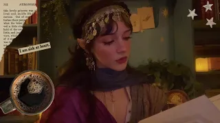 ASMR- elf reads you an ancient tome (my poetry book) // soft spoken