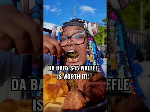 Da Baby $45 WAFFLE?!!! #shorts #food