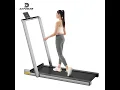 DAPOW 0440 2 in 1 walking pad, easy-to-use treadmill at home