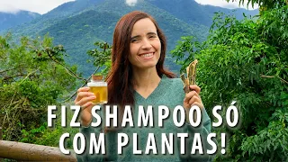 Fiz SHAMPOO caseiro SÓ COM PLANTAS! SE LIVRE DAS TOXINAS! Te conto como faço!
