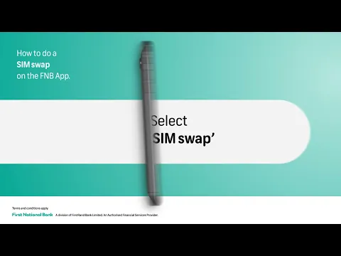 Download MP3 How to do a sim swap on the FNB App.