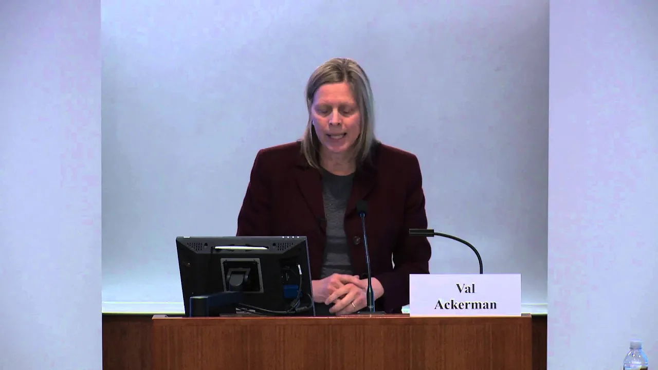 Sports, Violence and Equality: Val Ackerman, Featured Speaker