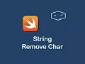 string remove char in swift 3