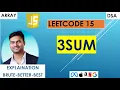 Master 3Sum LeetCode 15 in JavaScript Two Pointer Approach DSA Interview Prep MDTech