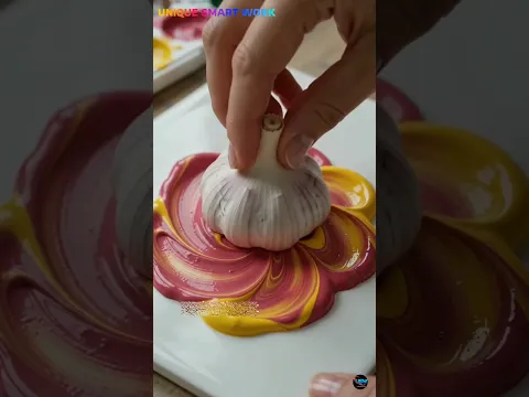 Garlic 🧄 Flower print #shorts #youtubeshorts #experiment #trendingshorts #shorts