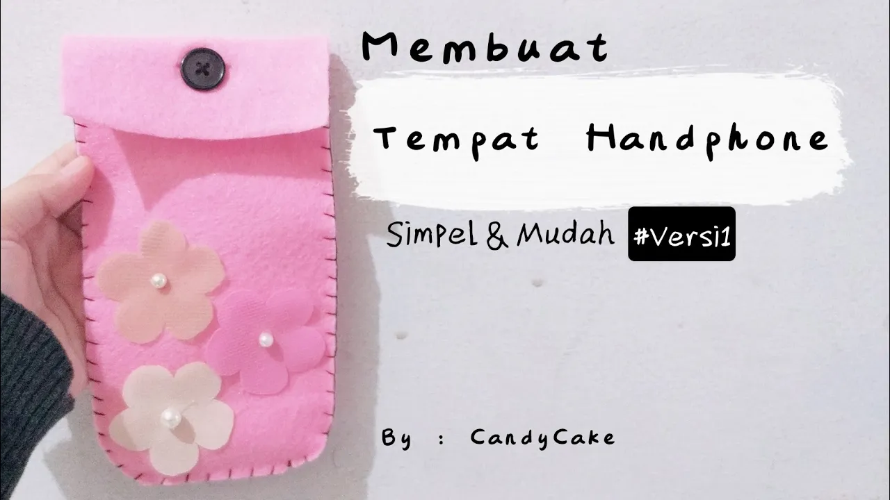 Cara Membuat Tas Dari Kain Flanel tanpa Jahit || How to make felt Bag. 