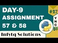 InfyTQ Programming Fundamentals Using Python Day 9 Assignments