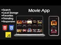 Build an Awesome Movie App with HTML CSS and JavaScript - TMDB API