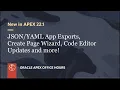 New in APEX 22 1 Part 4 Developer Experience Updates