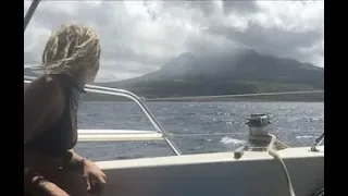 Cruising by a live volcano and An Activated EPIRB?