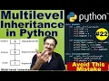 multilevel inheritance in python program python tutorial for beginners