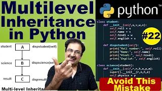 multilevel inheritance in python program python tutorial for beginners