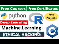 Udemy Free Certificate Courses Ethical Hacking R Machine Learning Python DL Project Online Classes